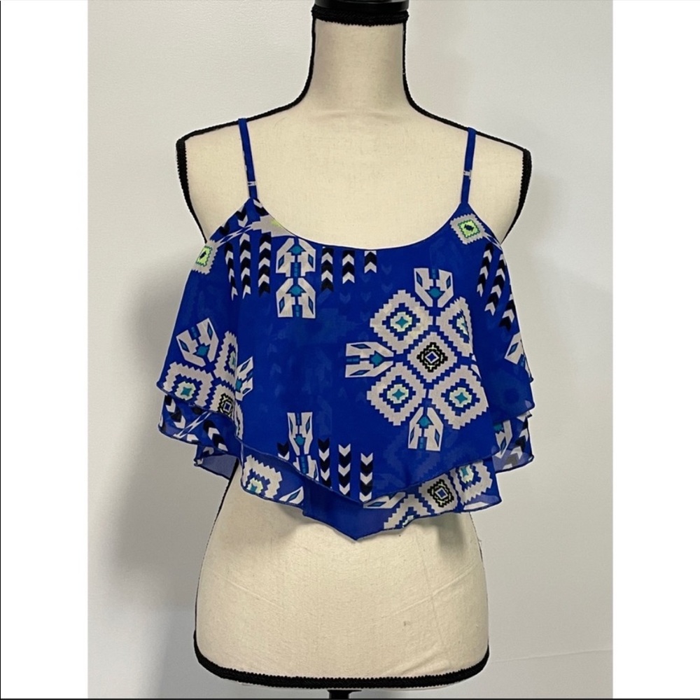 Iky Me Crop Top Blue Size M